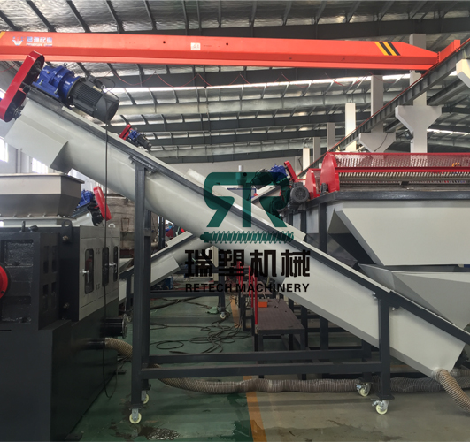 Post Consumer Plastic LLDPE LDPE PP PE Film Washing Recycling Machine Plant
