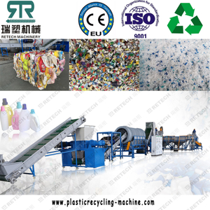Plastic PP HDPE PET Density Separation Color Sorting Separator Crushing Washing Separating Recycling Line