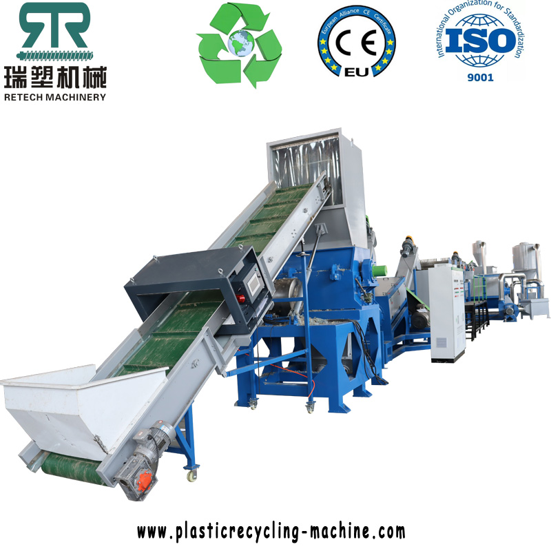 4 Plastic Recycling Machinery Test Running Within One Week -By Retech