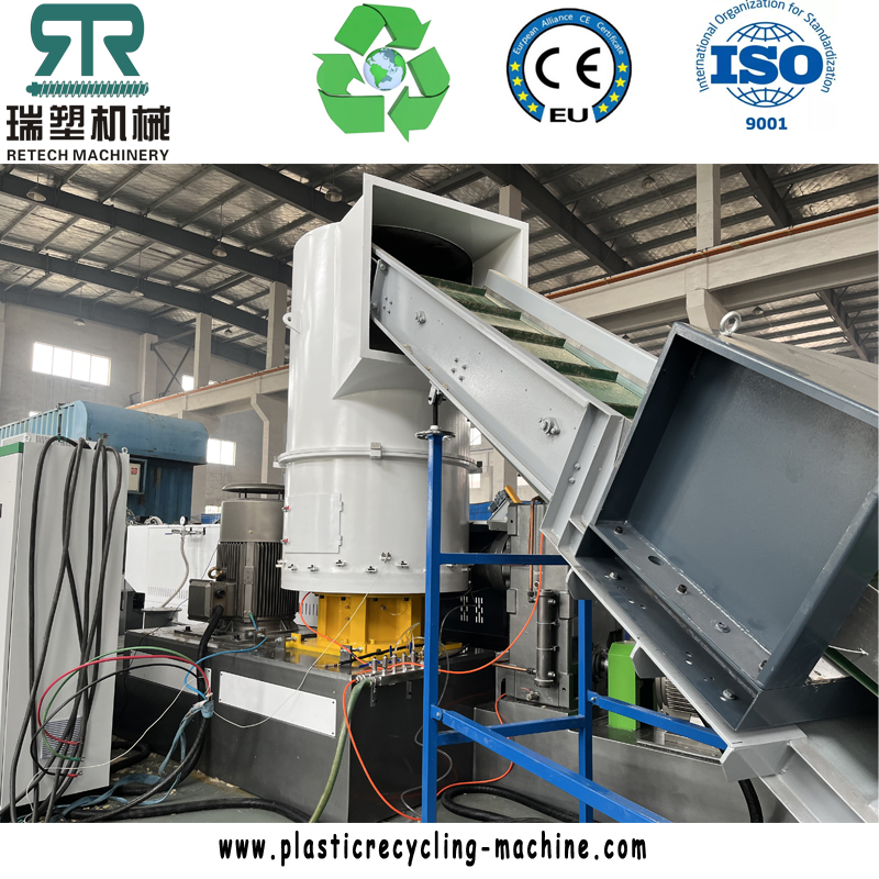 Plastic 3 in 1 Compactor Recycling LDPE HDPE Film Pelletizing Line