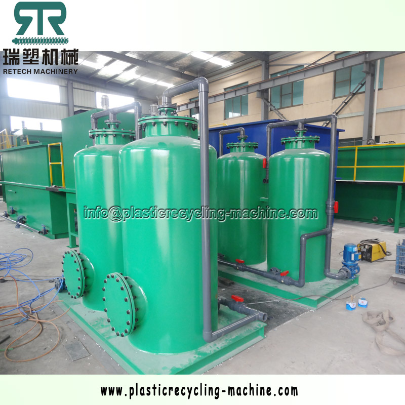 sand and carbon filter tower plastic recycling machine waste treatment line