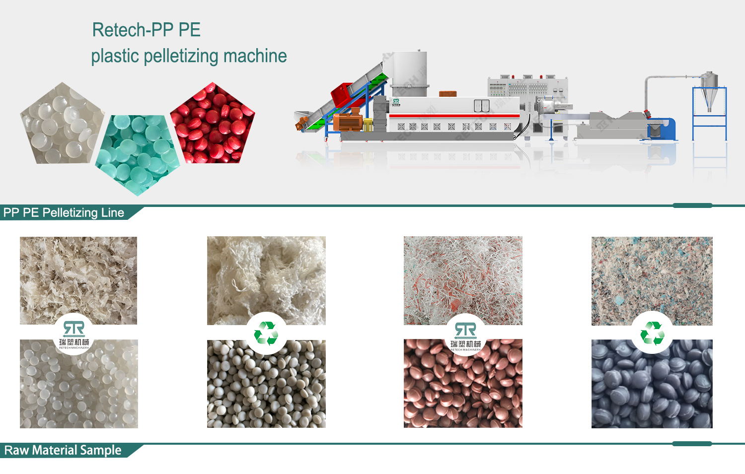 Plastic Compactor HDPE LDPE LLDPE Film Recycling Granulating Line