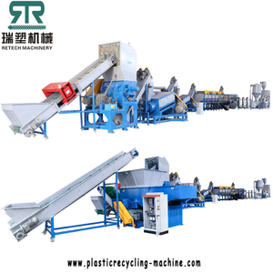 1000kg/h PE PP LDPE Agriculture Film LLDPE Stretch Film Complete Washing Recycling Squeezing Line