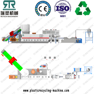 LDPE LLDPE Package Film Single Stage Compactor Cutter Granulating Line