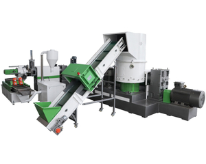 Laser Filter Plastic LDPE HDPE LLDPE Film Two Stage Recycling Pelletizing Machine