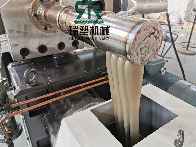 PP PE LDPE LLDPE HDPE PS Film Scrap Strand Spaghetti Noodle Cutting Double Stage Pelletizing Machine Line Plant