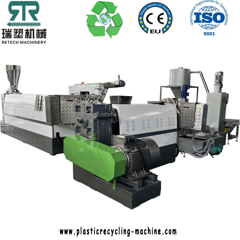 HDPE PP rigid flakes recycling granulation line