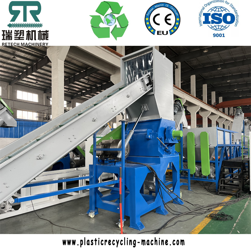 2000kg/hr LDPE Ground Agriculture Film LLDPE Stretch Film Plastic Washing Recycling Machine Plant
