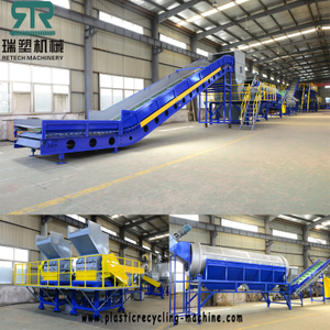 1000kg/hour PET Bottles Crushing Washing Recycling Line