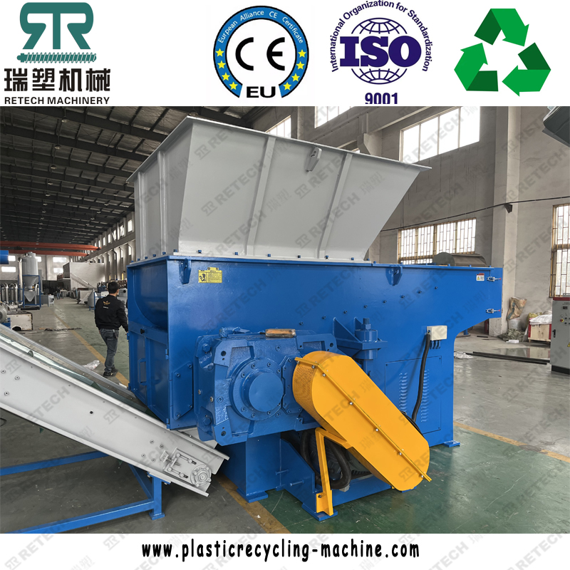 Post-consumer Waste Plastic LDPE LLDPE HDPE PP Film Bag Crushing Washing Squeezing Drying Machine Film Paper Tag Separation Line