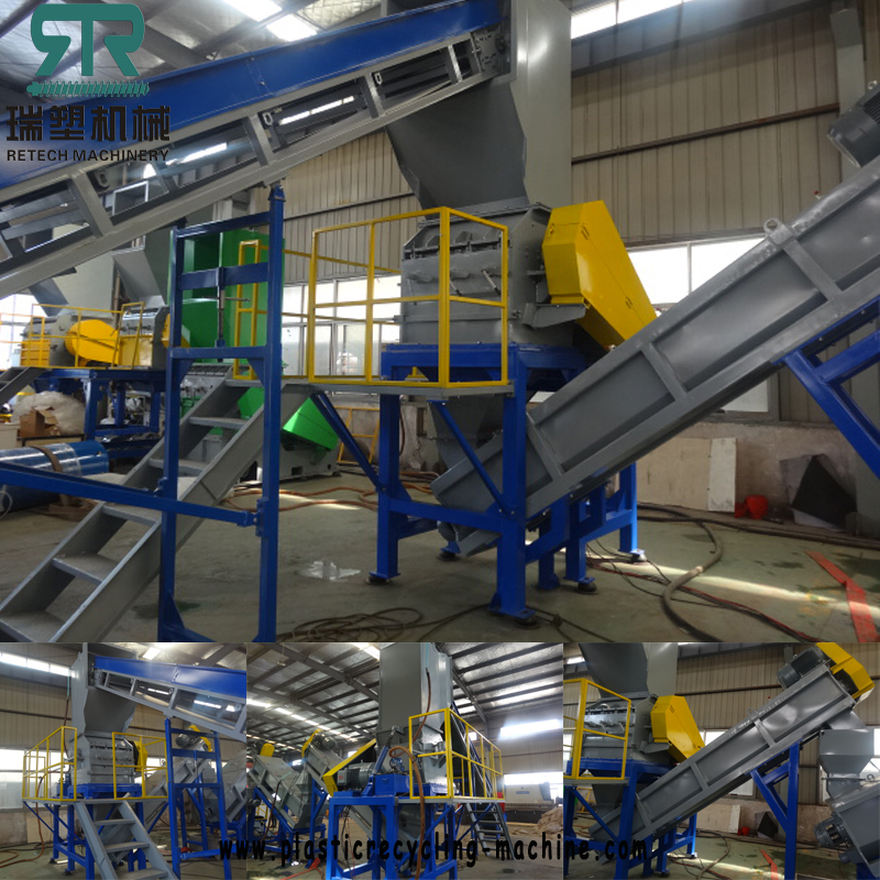 LDPE Agriculture Film/LLDPE Stretch Film Washing Squeezing Recycling Machine Plant