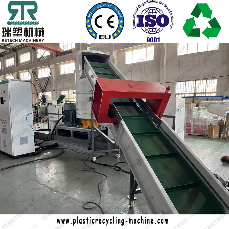 PE LDPE PP HDPE Film Pelletizing Recycling Machine