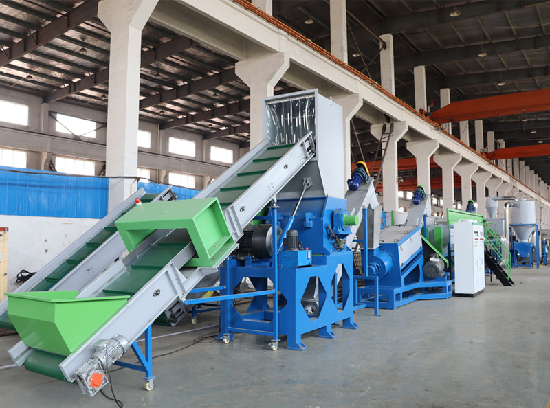 500kg/hr LDPE Agriculture Film Recycling Washing Squeeizing Drying Production Line
